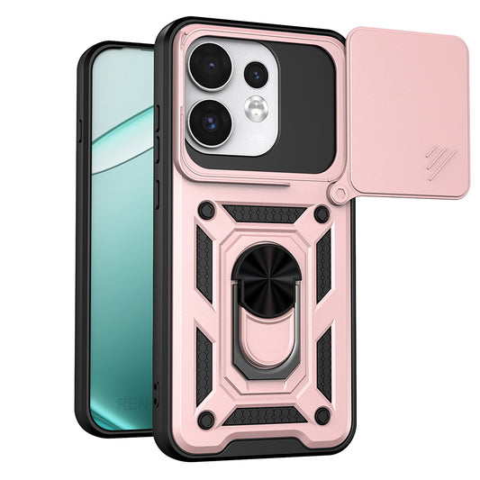 Pouzdro pro Oppo Reno16 / Reno16 Pro, Techsuit, CamShield, Růžově zlaté