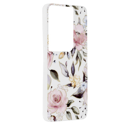 Pouzdro pro Oppo Reno8 Pro, Techsuit, Marble, Bílé