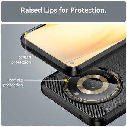 Pouzdro pro Realme 11 4G, Techsuit, Carbon, Černé