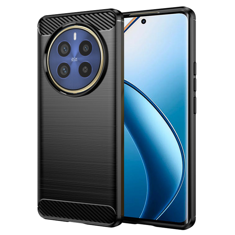 Pouzdro pro Realme 12 Pro / 12 Pro+, Techsuit, Carbon, Černé