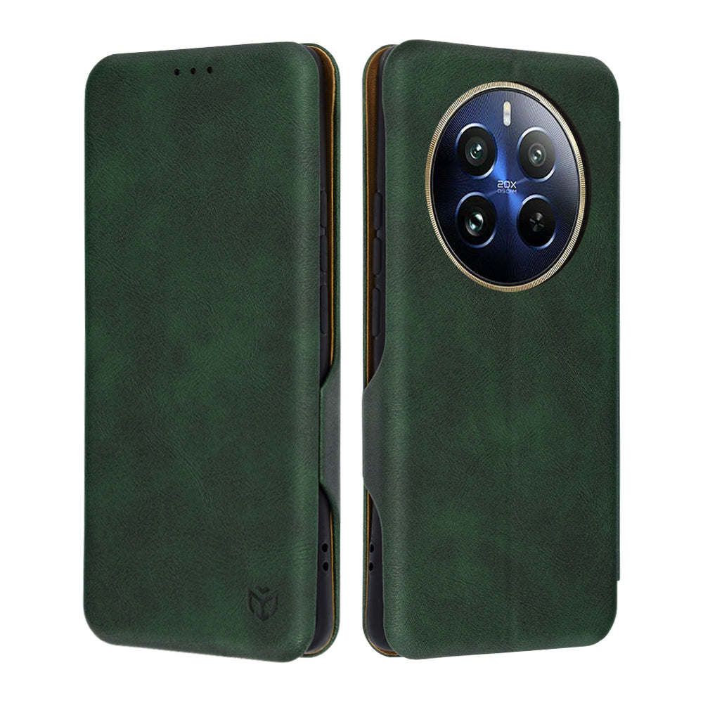 Pouzdro pro Realme 12 Pro / 12 Pro+, Techsuit, Safe Wallet Plus, Zelené