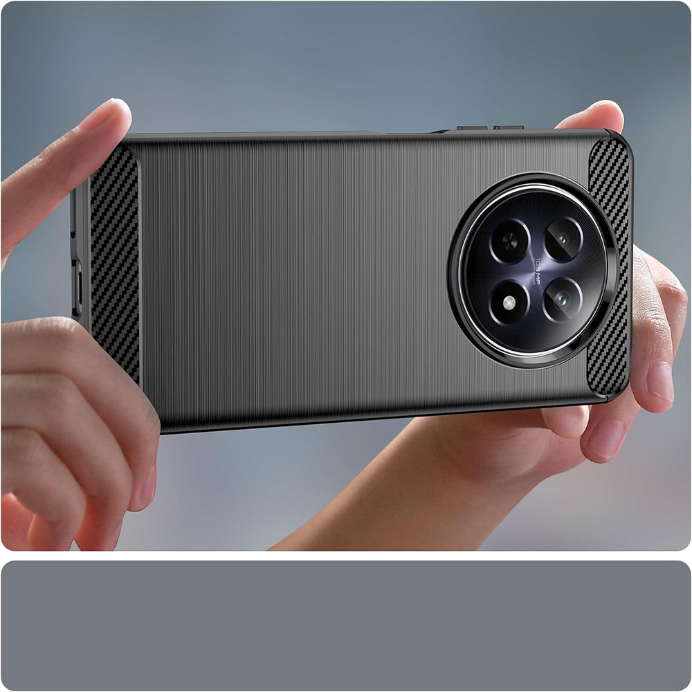 Pouzdro pro Realme 12, Techsuit, Carbon, Modré