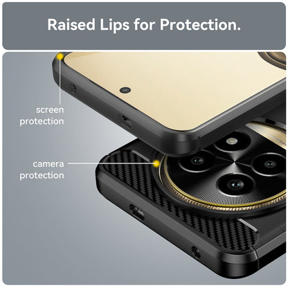 Pouzdro pro Realme 13 Pro / 13 Pro+, Techsuit, Carbon, Černá