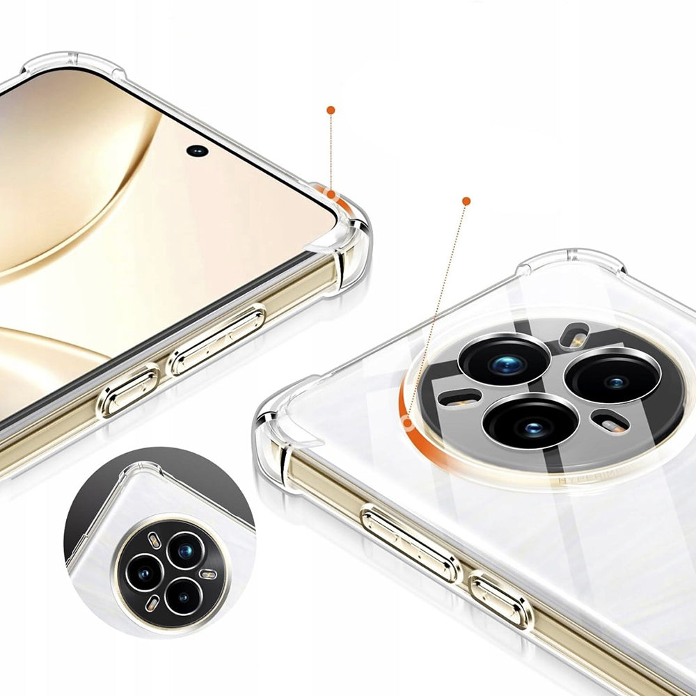 Pouzdro pro Realme 14 Pro+, Techsuit, nárazuvzdorné průhledné, transparentní