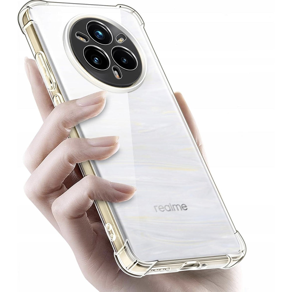 Pouzdro pro Realme 14 Pro+, Techsuit, nárazuvzdorné průhledné, transparentní