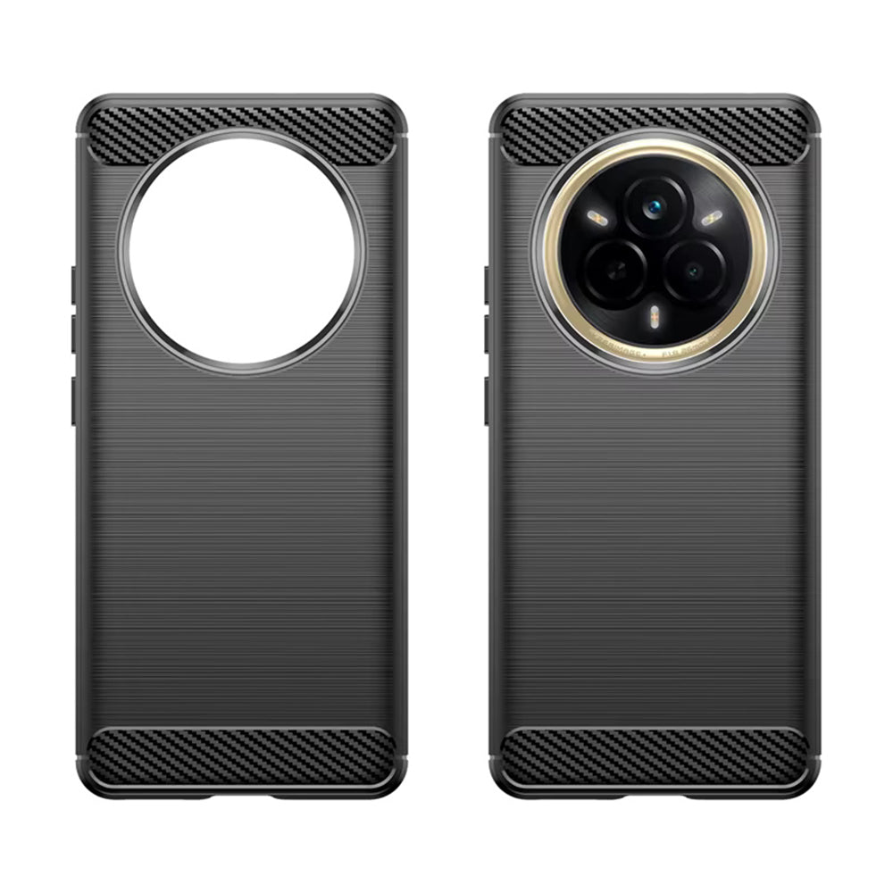 Pouzdro pro Realme 14 Pro, Techsuit, Carbon, Černé