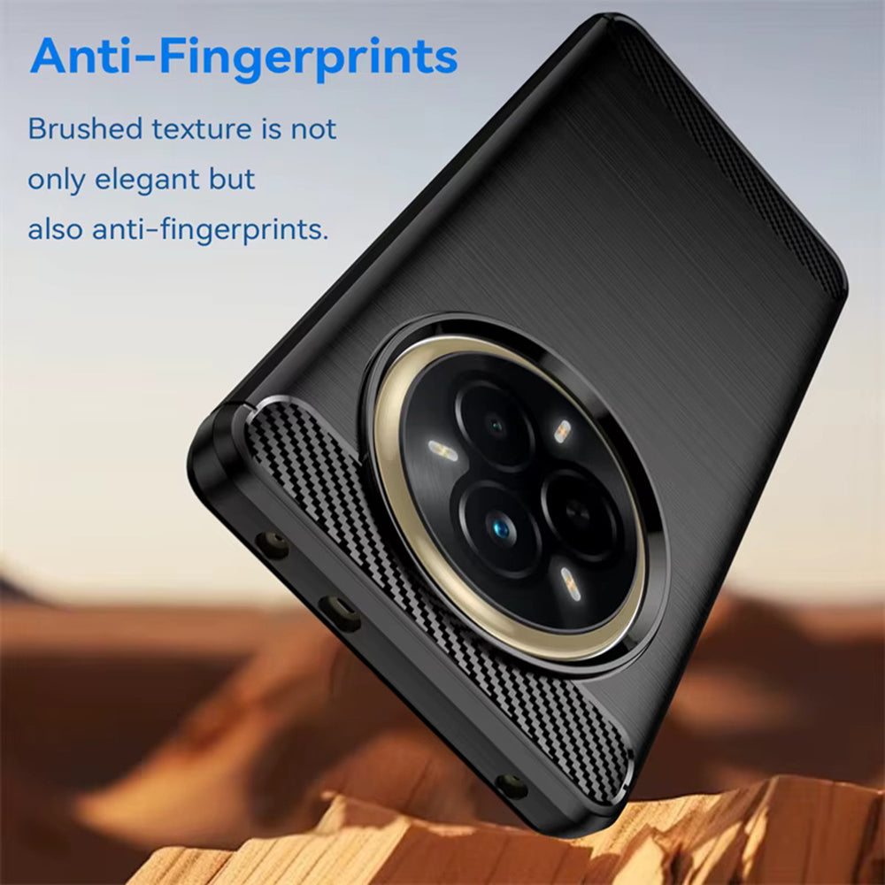 Pouzdro pro Realme 14 Pro, Techsuit, Carbon, Černé