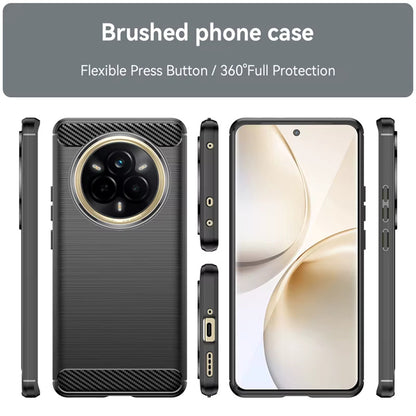 Pouzdro pro Realme 14 Pro, Techsuit, Carbon, Černé