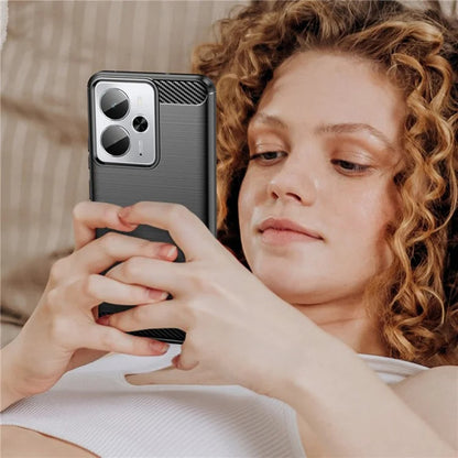 Case for Realme 14T / 14, Techsuit, Carbon, Black