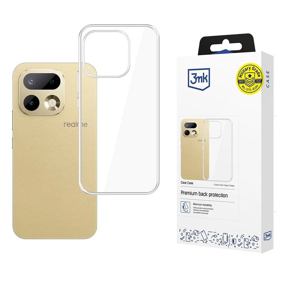 Pouzdro pro Realme 16 Pro, 3MK, Clear, Transparentní