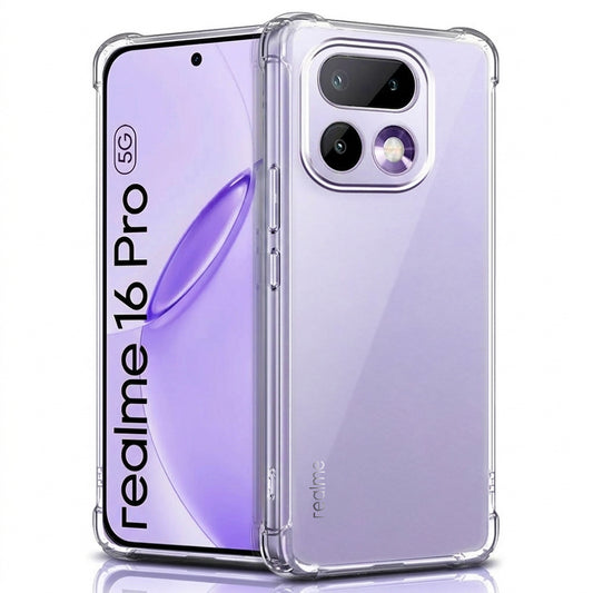 Pouzdro pro Realme 16 Pro, Techsuit, Shockproof Clear, Transparentní