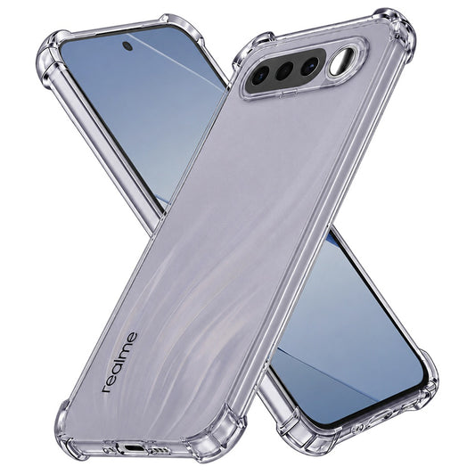 Pouzdro pro Realme 16, Techsuit, Odolné proti nárazům, Průhledné, Kouřové