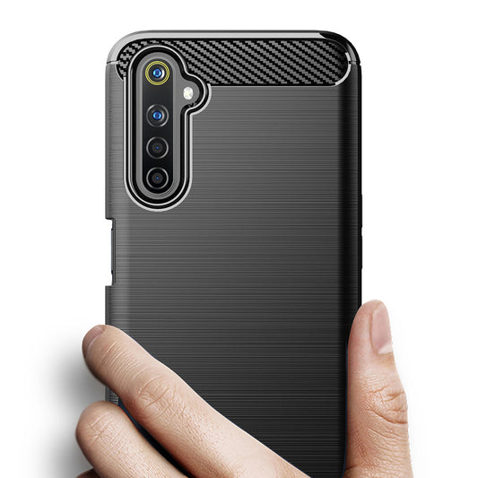 Pouzdro pro Realme 6 Pro, Techsuit, Carbon, Černá