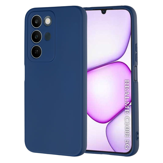Pouzdro pro Realme C100 5G, Techsuit, SoftFlex, Tmavě modrá