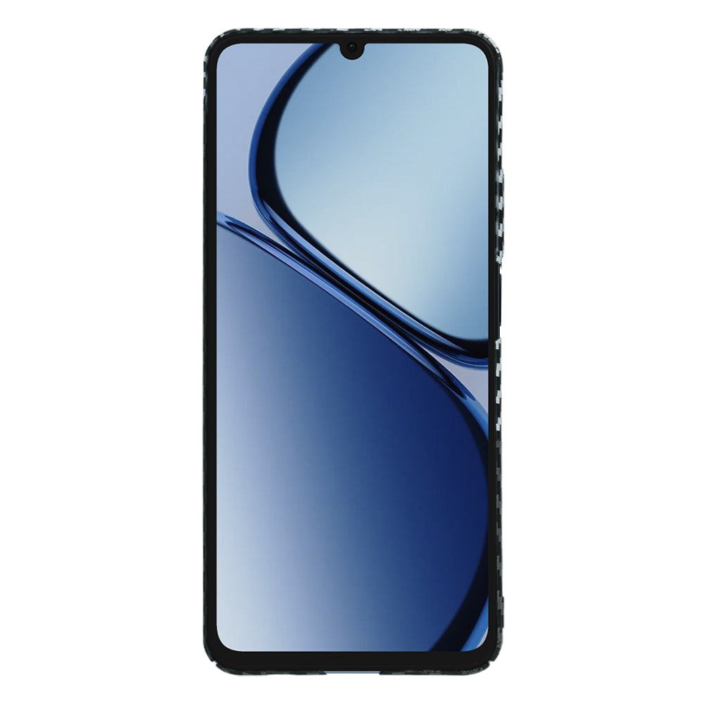 Pouzdro pro Realme C63 / C61, Techsuit, Carbonite FiberShell, Černo-šedé
