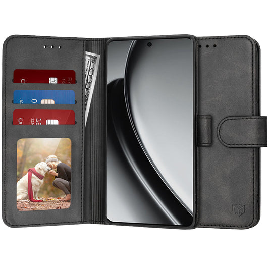 Pouzdro pro Realme GT 6T / GT 6, Techsuit, Diary Book, Černé