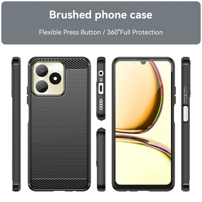 Pouzdro pro Realme Note 50 / C51, Techsuit, Carbon, Černé