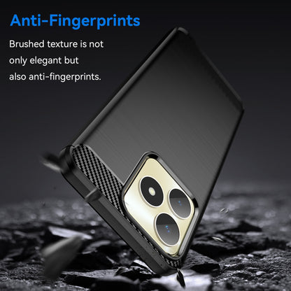 Pouzdro pro Realme Note 50 / C51, Techsuit, Carbon, Černé