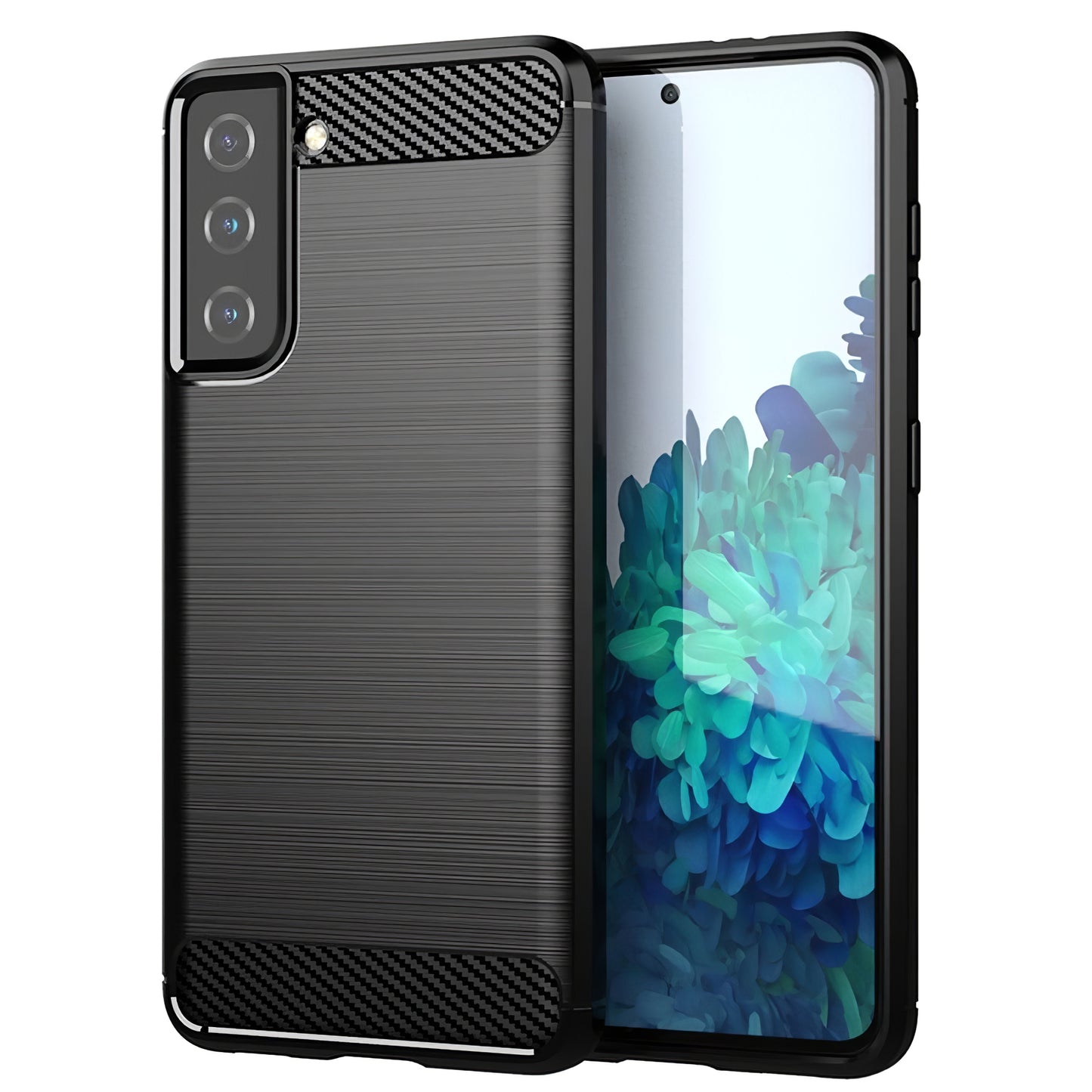 Pouzdro pro Samsung Galaxy S21+ 5G G996, OEM, Carbon, Černé