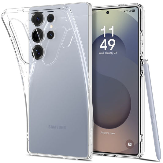 Pouzdro pro Samsung Galaxy S25 Ultra S938, Spigen, Liquid Crystal, Transparentní ACS08948