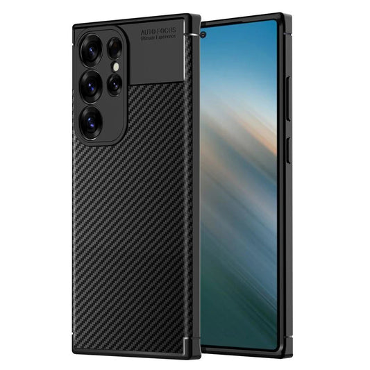 Pouzdro pro Samsung Galaxy S25 Ultra S938, Techsuit, CarbonFiber, Černé