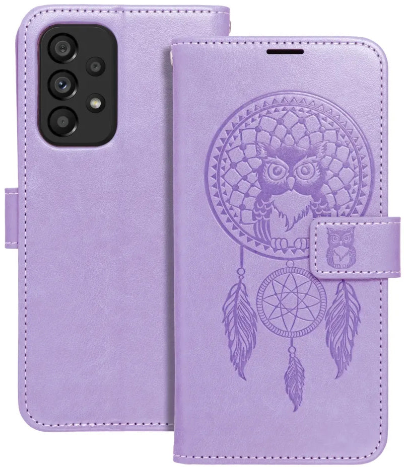 Pouzdro pro Samsung Galaxy A52s 5G A528 / A52 5G A526 / A52 A525, OEM, MEZZO Dream Catcher, Fialové