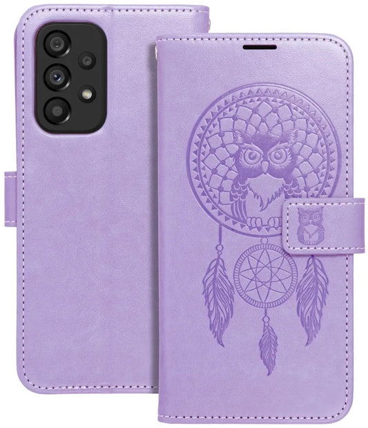 Pouzdro pro Samsung Galaxy A52s 5G A528 / A52 5G A526 / A52 A525, OEM, MEZZO Dream Catcher, Fialové