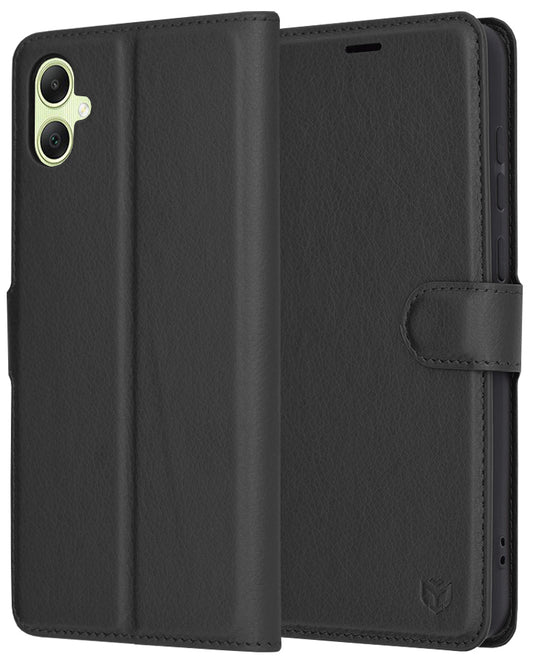 Pouzdro pro Samsung Galaxy A05 A055, Techsuit, kožené folio, černé