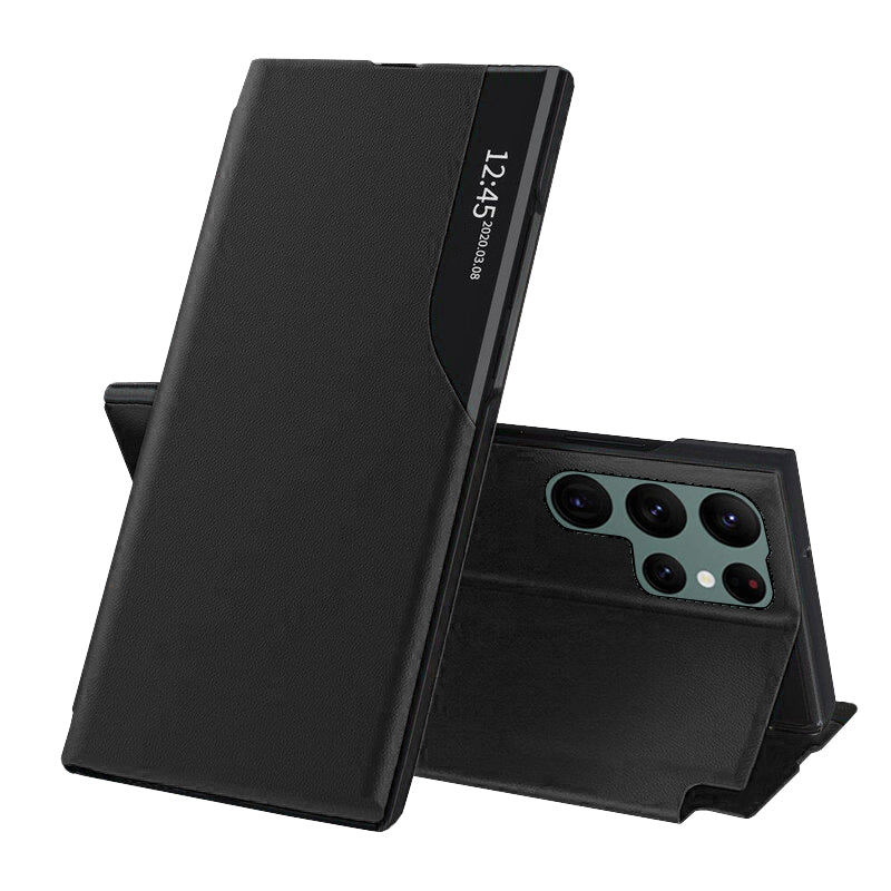 Pouzdro pro Samsung Galaxy S22 Ultra 5G S908, Techsuit, eFold, Černá