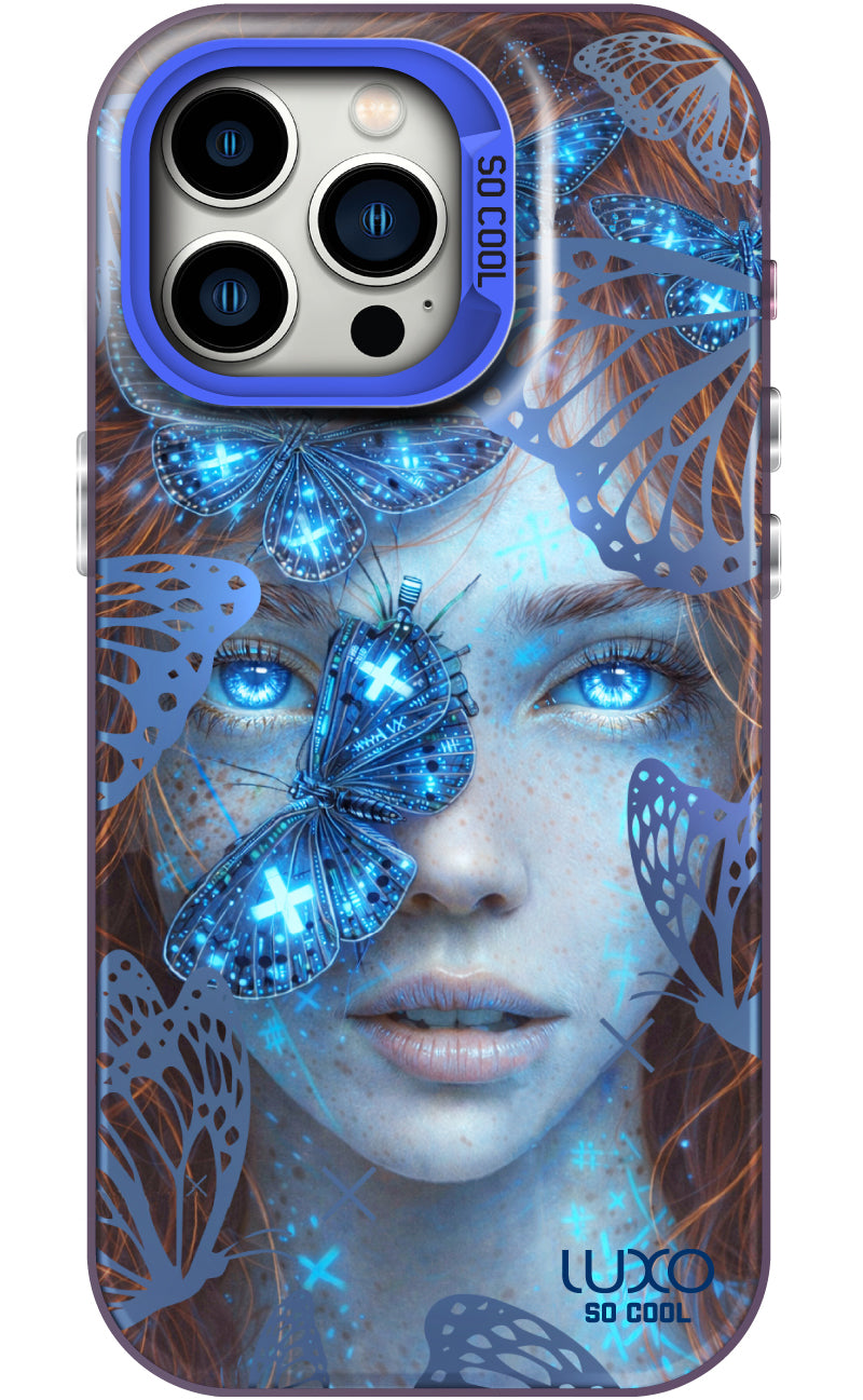 Pouzdro pro Samsung Galaxy A05s A057, LUXO So CooL, ArcadiA Butterfly Girl, Vícebarevné