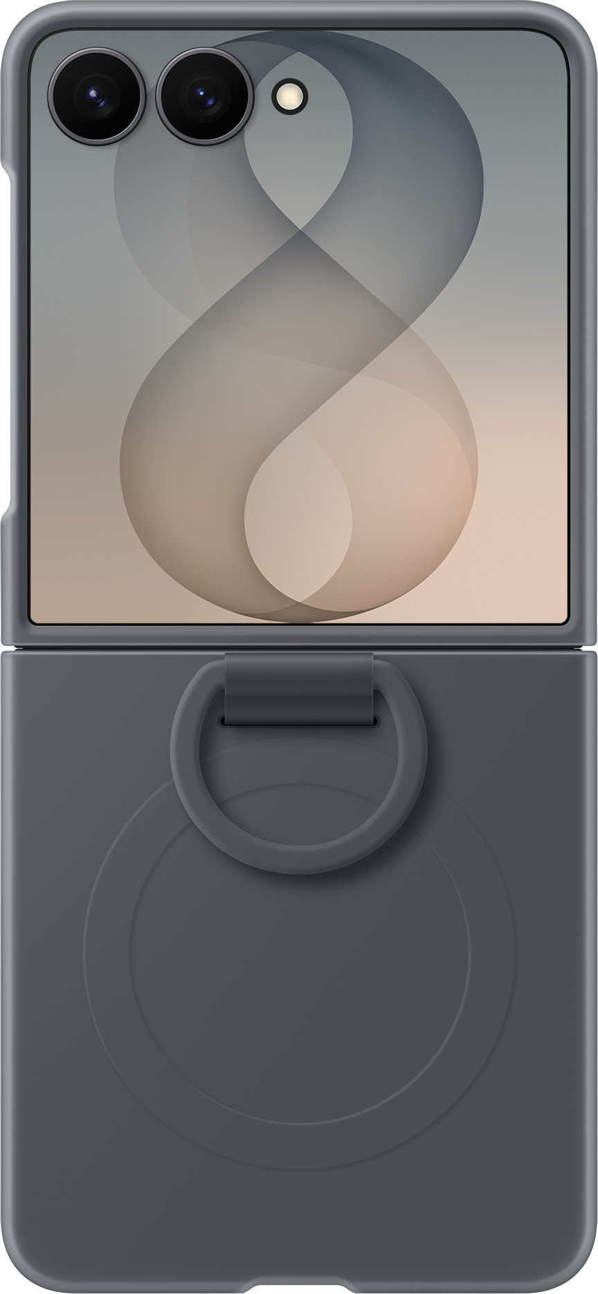 Pouzdro pro Samsung Galaxy Z Flip8 F776, Silicone Ring Magnet, Černá EF-EF776CBEGWW