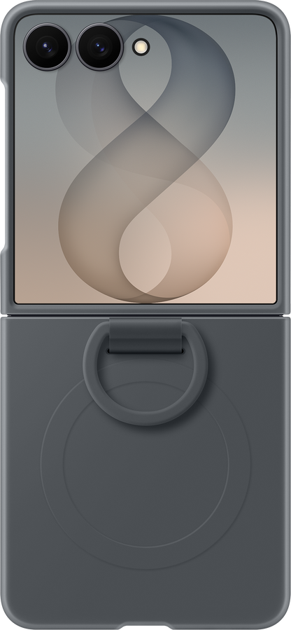 Pouzdro pro Samsung Galaxy Z Flip8 F776, Silicone Ring Magnet, Černá EF-EF776CBEGWW
