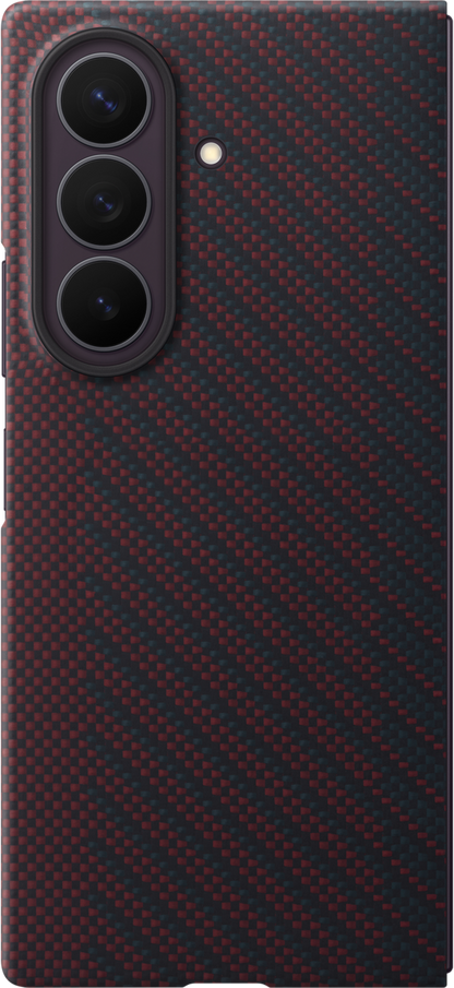 Pouzdro pro Samsung Galaxy Z Fold8 Ultra F976, Carbon Magnet Case, červené EF-KF976SREGWW