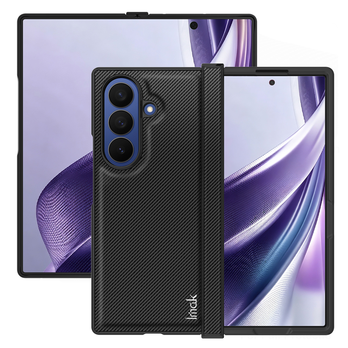 Pouzdro pro Samsung Galaxy Z Fold8 Ultra F976, Imak, Carbon, Černá