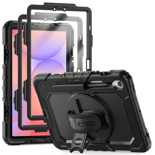 Pouzdro pro Samsung Galaxy Tab S10 Lite / Tab S10 FE / Tab S9 FE / Tab S9, Tech-Protect, Solid360, Černé
