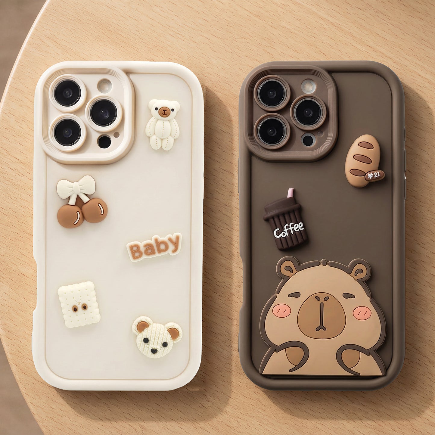 Pouzdro pro Samsung Galaxy A37 5G, OEM, Ultra Trendy 3D Capybara, Hnědá