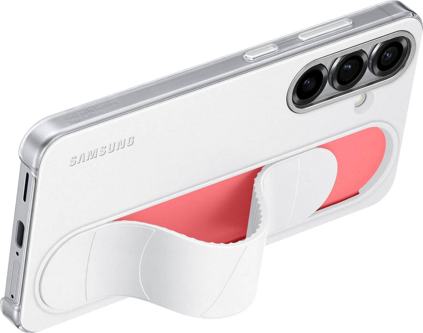 Pouzdro pro Samsung Galaxy S25 S931, Standing Grip, Bílé EF-GS931CWEGWW
