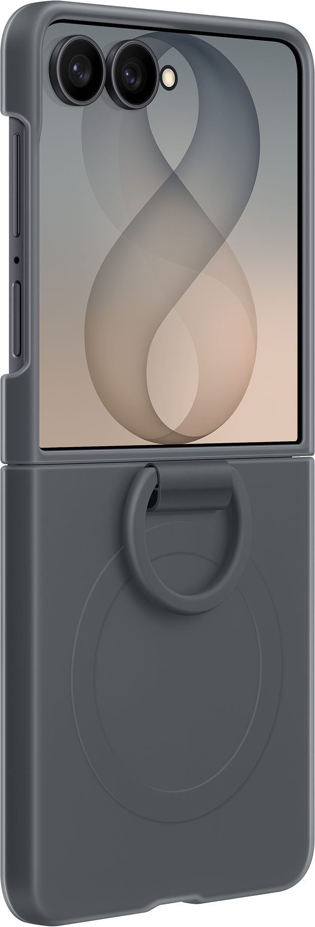 Pouzdro pro Samsung Galaxy Z Flip8 F776, Silicone Ring Magnet, Černá EF-EF776CBEGWW