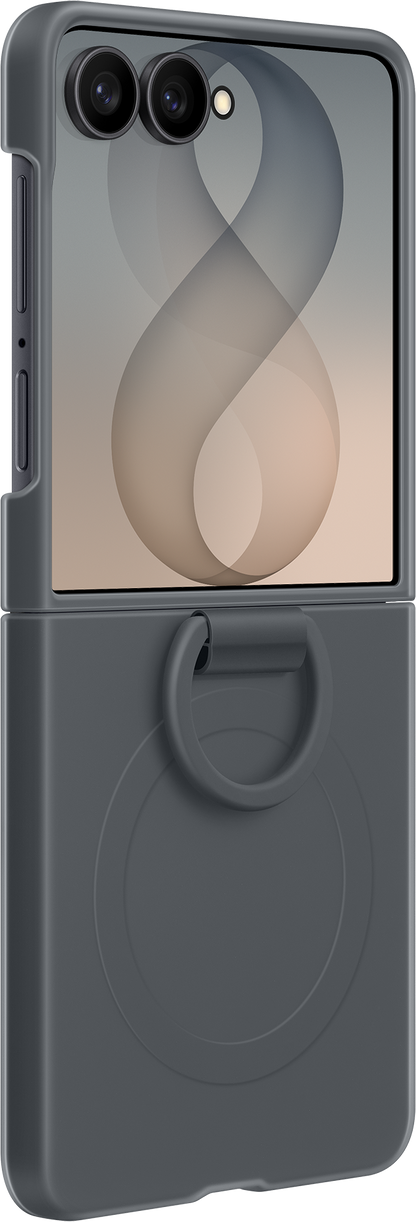 Pouzdro pro Samsung Galaxy Z Flip8 F776, Silicone Ring Magnet, Černá EF-EF776CBEGWW