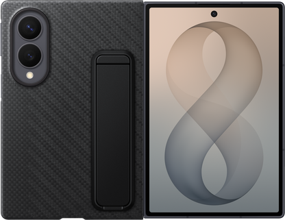 Pouzdro pro Samsung Galaxy Z Fold8 F971, Carbon Standing, Černé EF-XF971SBEGWW