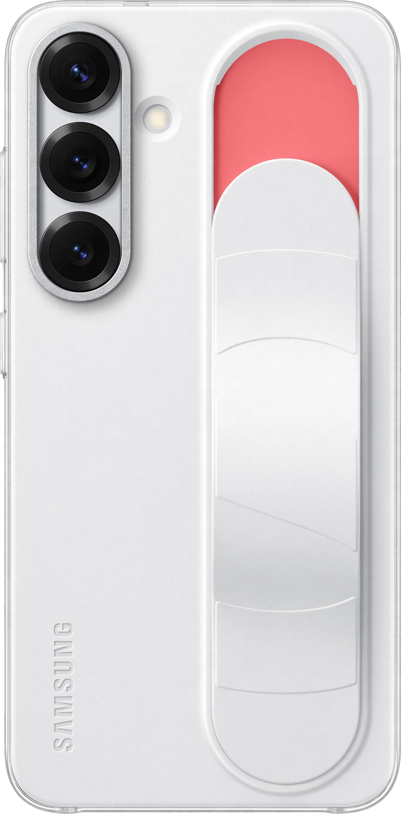 Pouzdro pro Samsung Galaxy S25 S931, Standing Grip, Bílé EF-GS931CWEGWW