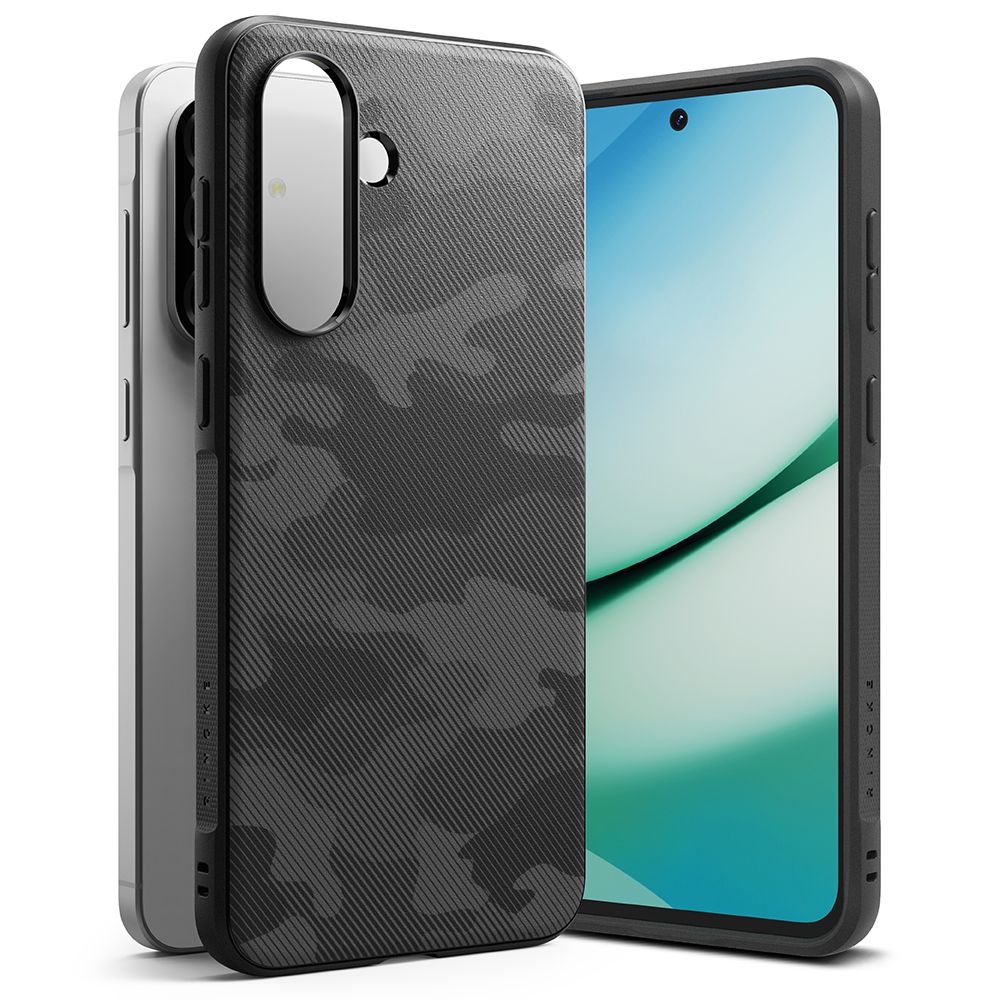 Pouzdro pro Samsung Galaxy A36 A366, Ringke, Onyx Camo, Černá