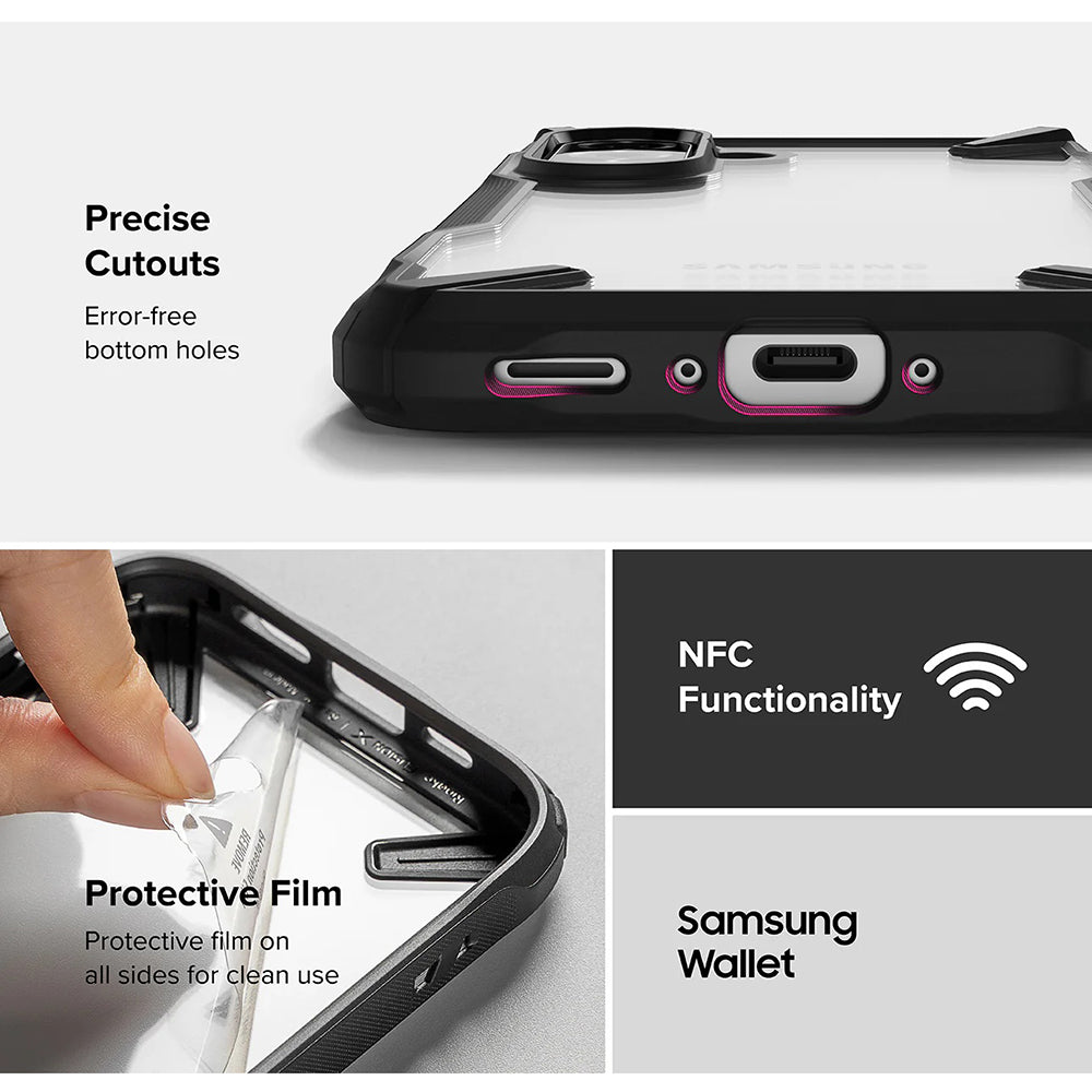 Pouzdro pro Samsung Galaxy A56 A566 / A36 A366, Ringke, Fusion X, Černá