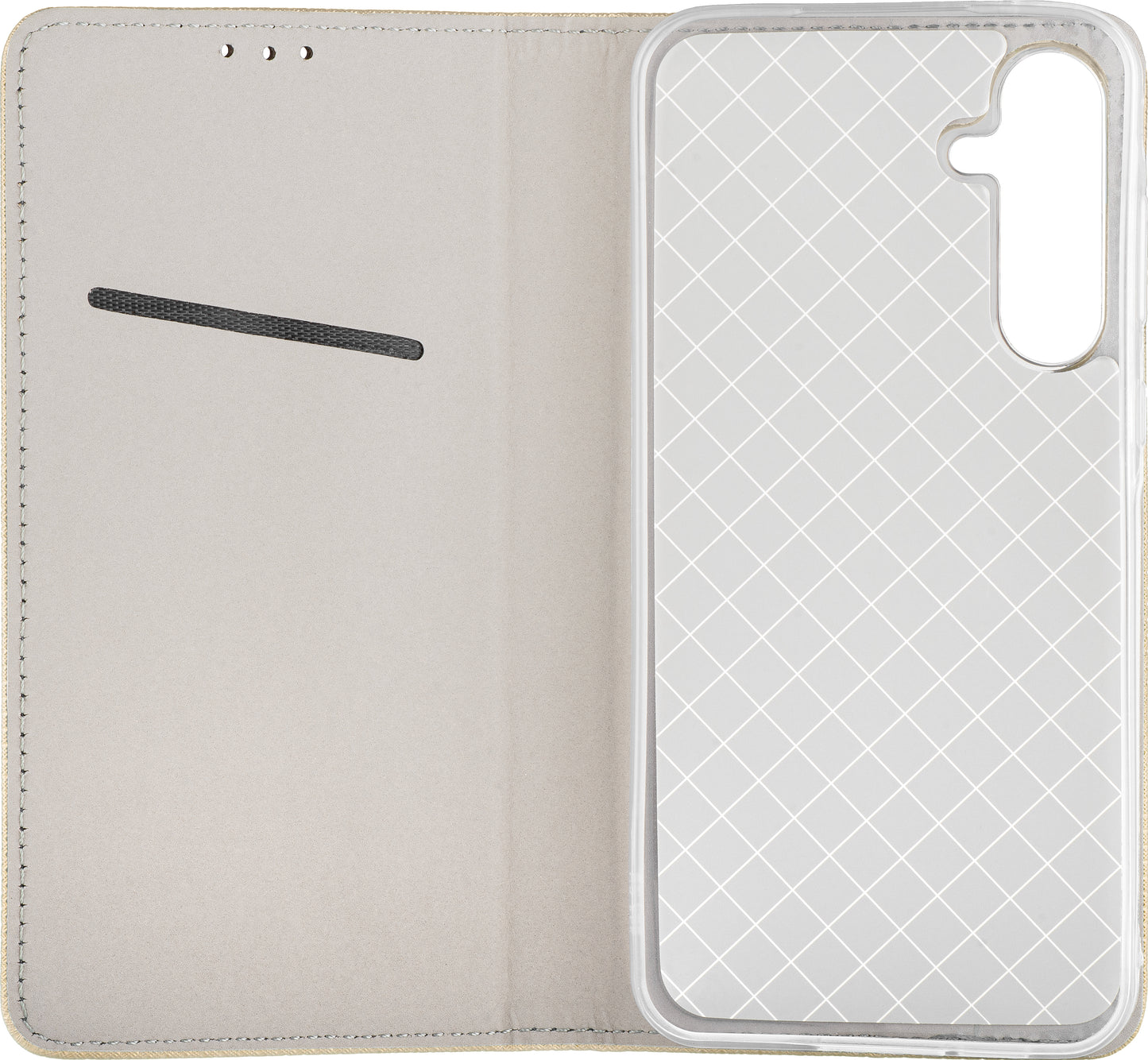 Pouzdro pro Samsung Galaxy A17 4G / A17 5G, OEM, Smart Magnet, Zlaté