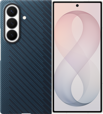 Pouzdro pro Samsung Galaxy Z Fold8 Ultra F976, Carbon Magnet Case, Tmavě modrá EF-KF976SNEGWW