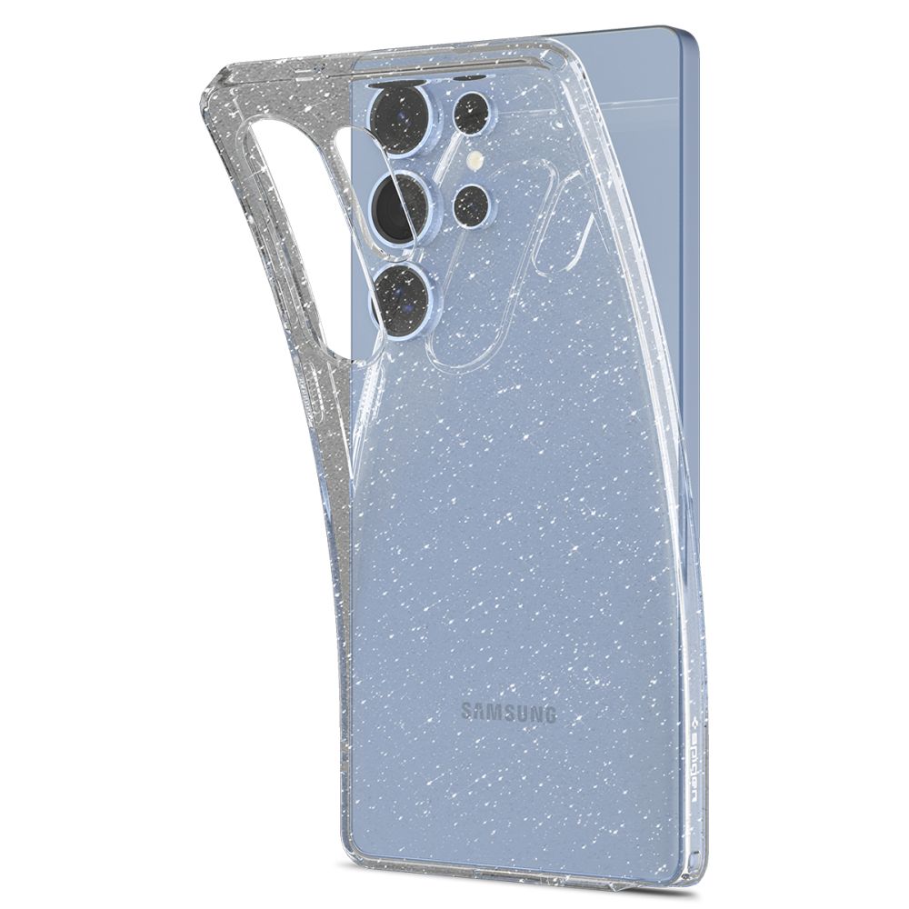 Pouzdro pro Samsung Galaxy S25 Ultra S938, Spigen, Liquid Crystal Glitter, Transparentní ACS08950
