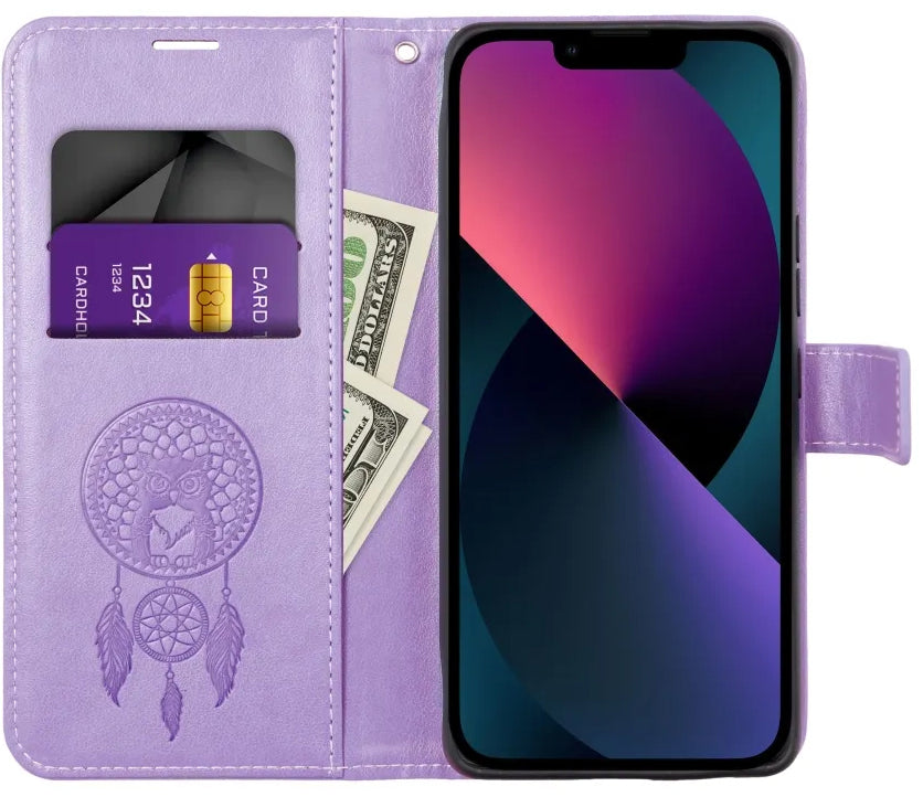 Pouzdro pro Samsung Galaxy A52s 5G A528 / A52 5G A526 / A52 A525, OEM, MEZZO Dream Catcher, Fialové