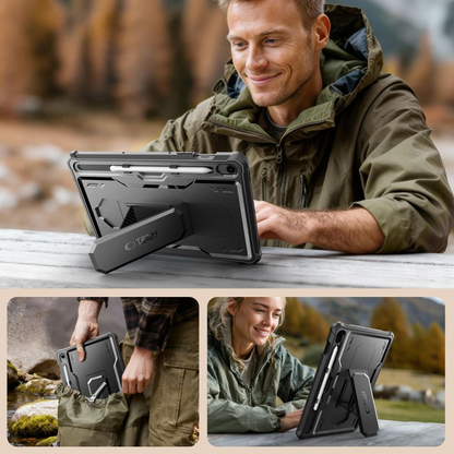 Pouzdro pro Samsung Galaxy Tab S10 Lite / Tab S10 FE / Tab S9, Tech-Protect, Kevlar Pro, Černé
