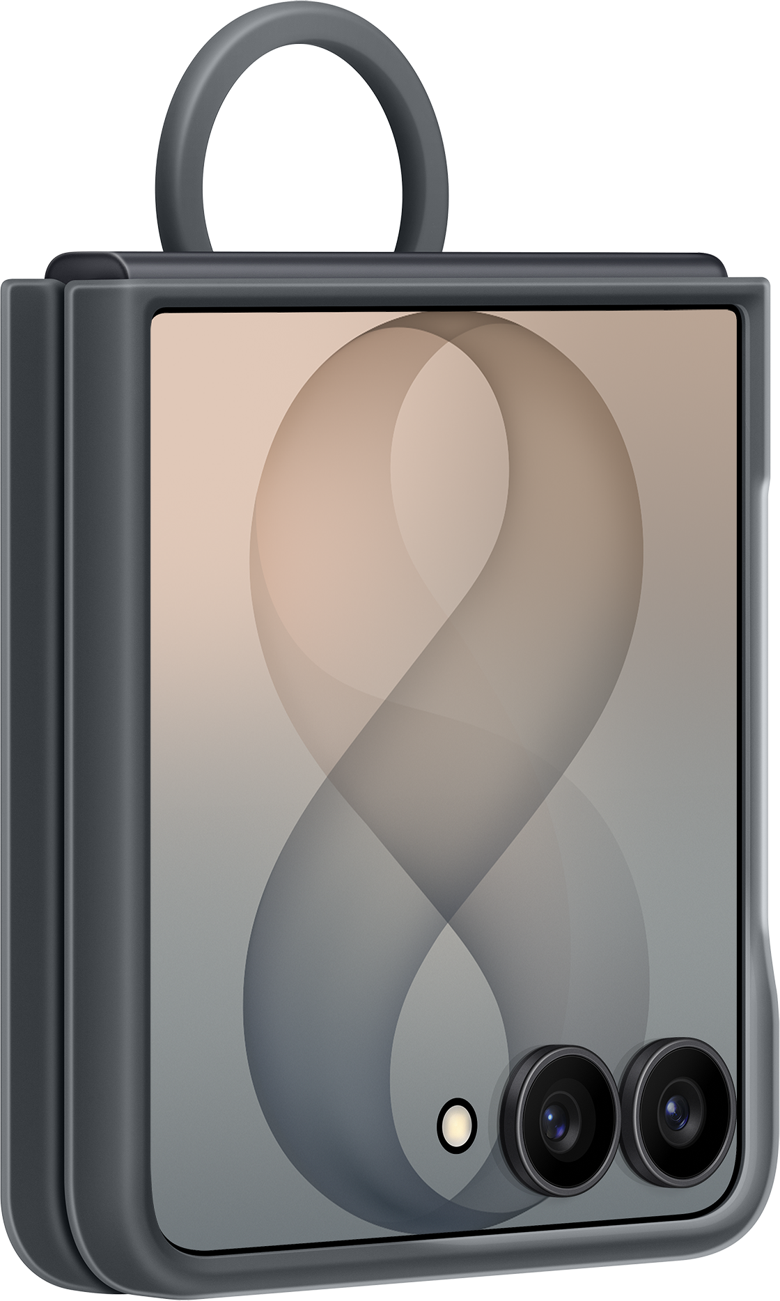 Pouzdro pro Samsung Galaxy Z Flip8 F776, Silicone Ring Magnet, Černá EF-EF776CBEGWW