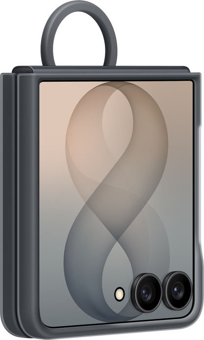 Pouzdro pro Samsung Galaxy Z Flip8 F776, Silicone Ring Magnet, Černá EF-EF776CBEGWW